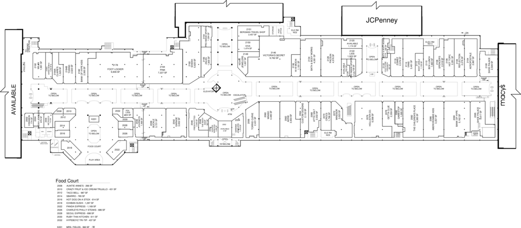 Arden mall sales shoe stores